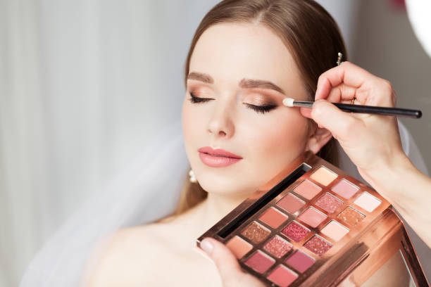 Clean eyeshadow look without fallout.