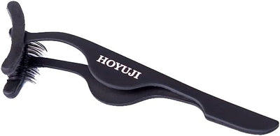 False Eyelash Curler Eyelash Extender Silicone Cover Tweezer Eyebrow Eyelash Tweezer Remove Magnetic Eyelash - Adjust and Repair Eyelashes (Black)