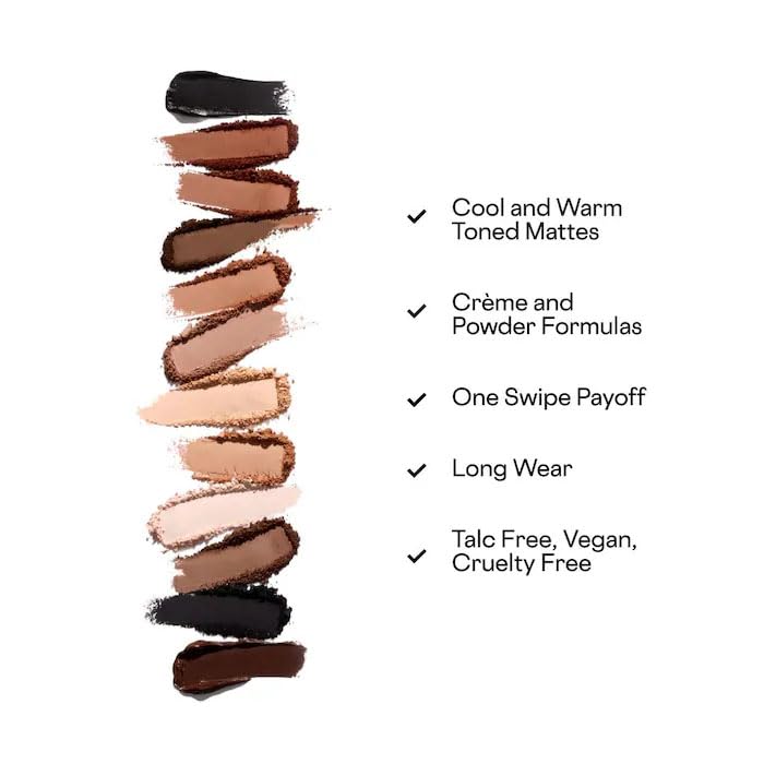 P4trick Ta. - Major Dimension III Matte Eyeshadow Palette – 12 Blendable, High-Pigment Shades with Matte, Shimmer & Metallic Finishes – Long-Lasting, Buildable Color for Day & Night Looks