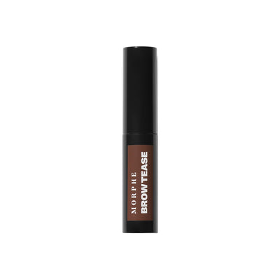 Morphe Brow Tease Eyebrow Gel Mousse - Volumizing Brow Gel to Tint, Thicken & Shape with 100% Natural Bamboo Fibers - Enriched with Conditioning Coffee Seed Oil - Mocha (0.16 fl oz)