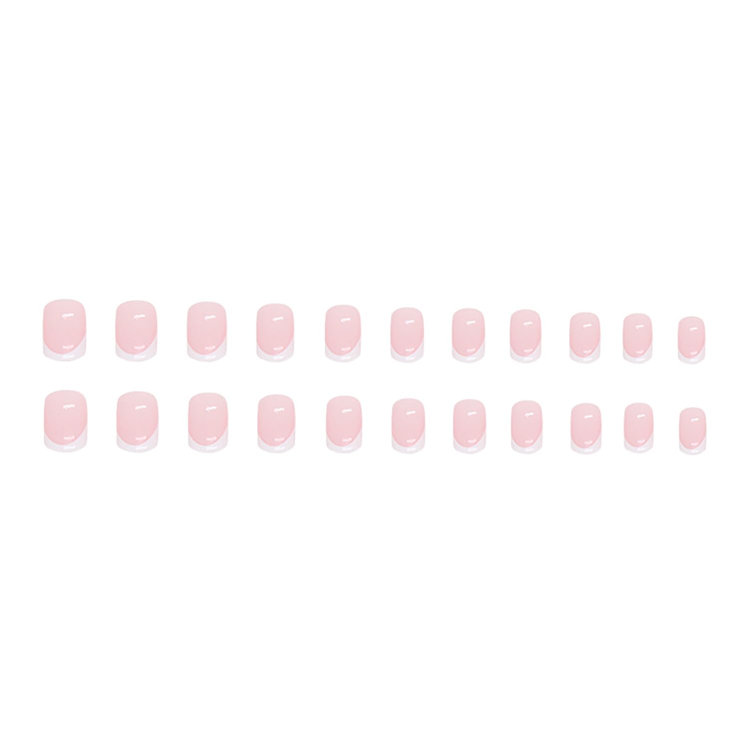 24Pcs White French Tip Press on Nails Short Square Fake Nails Glossy Pink Acrylic Nails Cute Short Nails Press ons Reusable False Nails Full Cover Artificial Stick on Nails for Women Manicure Decor