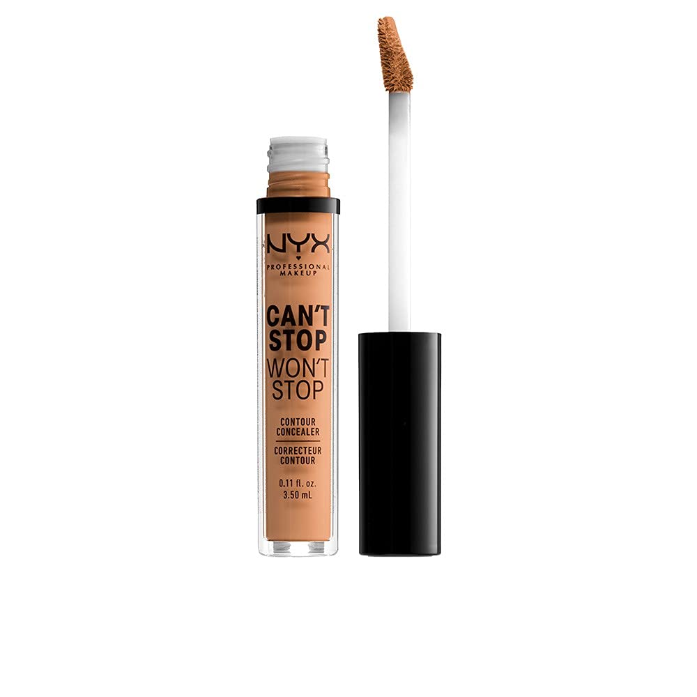 NYX PROFESSIONAL MAKEUP Can't Stop Won't Stop Contour Concealer, 24h Full Coverage Matte Finish - Natural