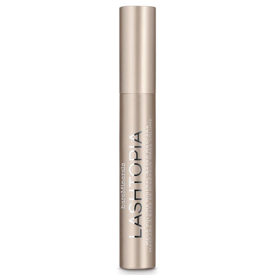 bareMinerals Lashtopia Mega Volume Mineral-Based Black Mascara, 10X More Volume, Whipped Mousse-Like Formula, Fanned-Out Fullness, Nourishes & Conditions Lashes, Clump- & Flake-Resistant, Vegan