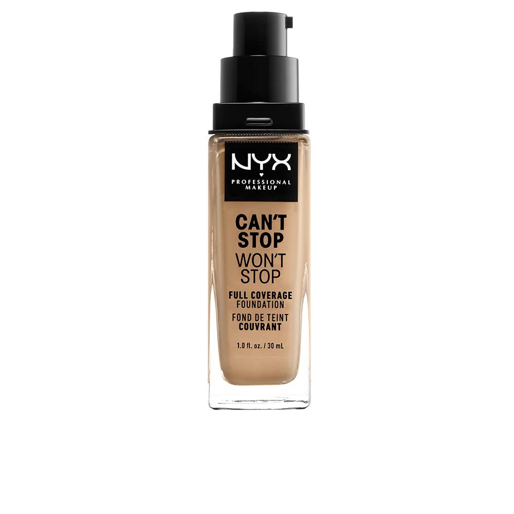 NYX PROFESSIONAL MAKEUP Can't Stop Won't Stop Foundation, 24h Full Coverage Matte Finish - Beige