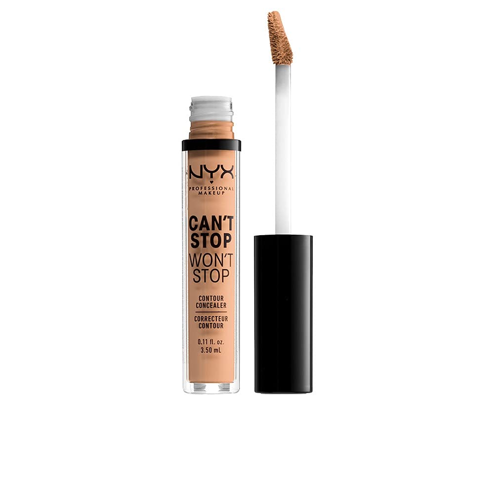 NYX PROFESSIONAL MAKEUP Can't Stop Won't Stop Contour Concealer, 24h Full Coverage Matte Finish - Natural