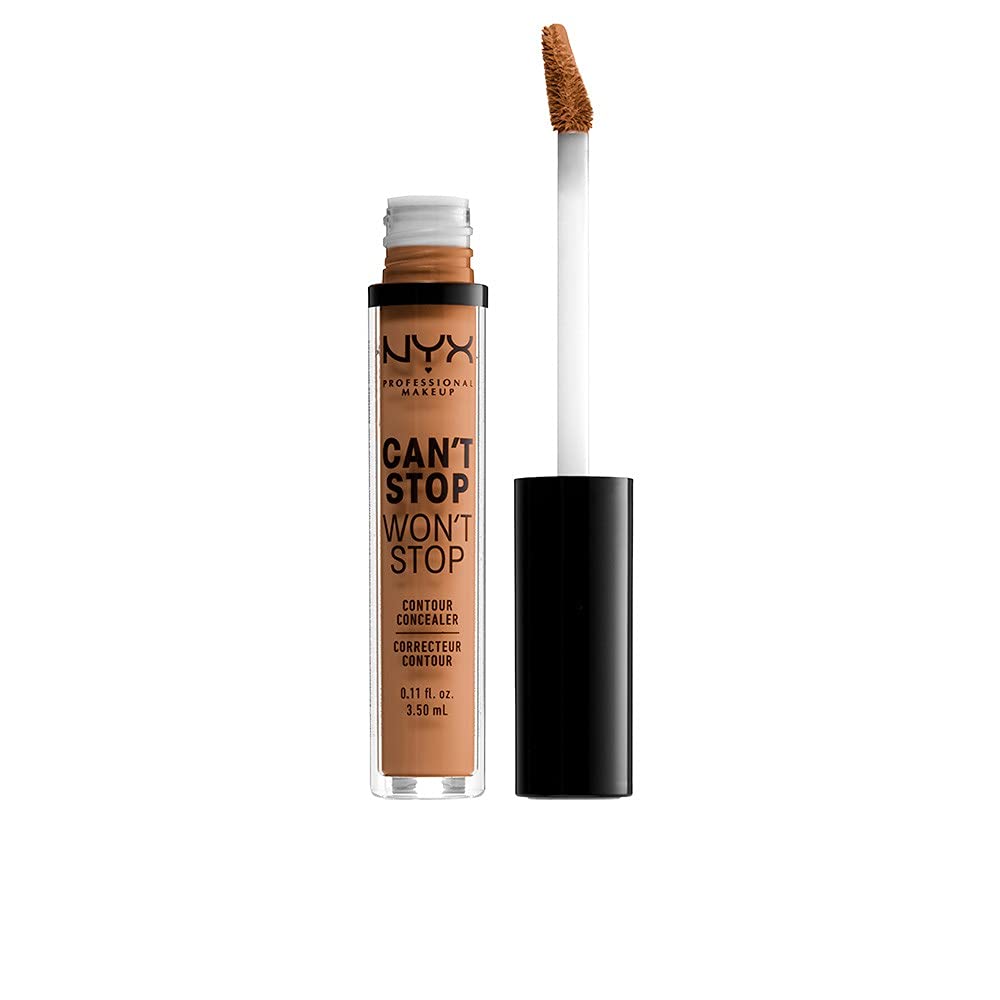 NYX PROFESSIONAL MAKEUP Can't Stop Won't Stop Contour Concealer, 24h Full Coverage Matte Finish - Natural