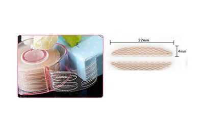 1 Box 400PCS(Non-Sticky) Makeup Breathable Single Sided Lace Eyelid Tape-Big Eye Decoration Invisible Double Fold Eyelid Shadow Sticker