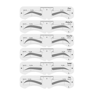 Plastic Eyebrow Mold, PEVA Soft Shaper DIY Model With Elastic Band, Assist Makeup Tools for Beginner