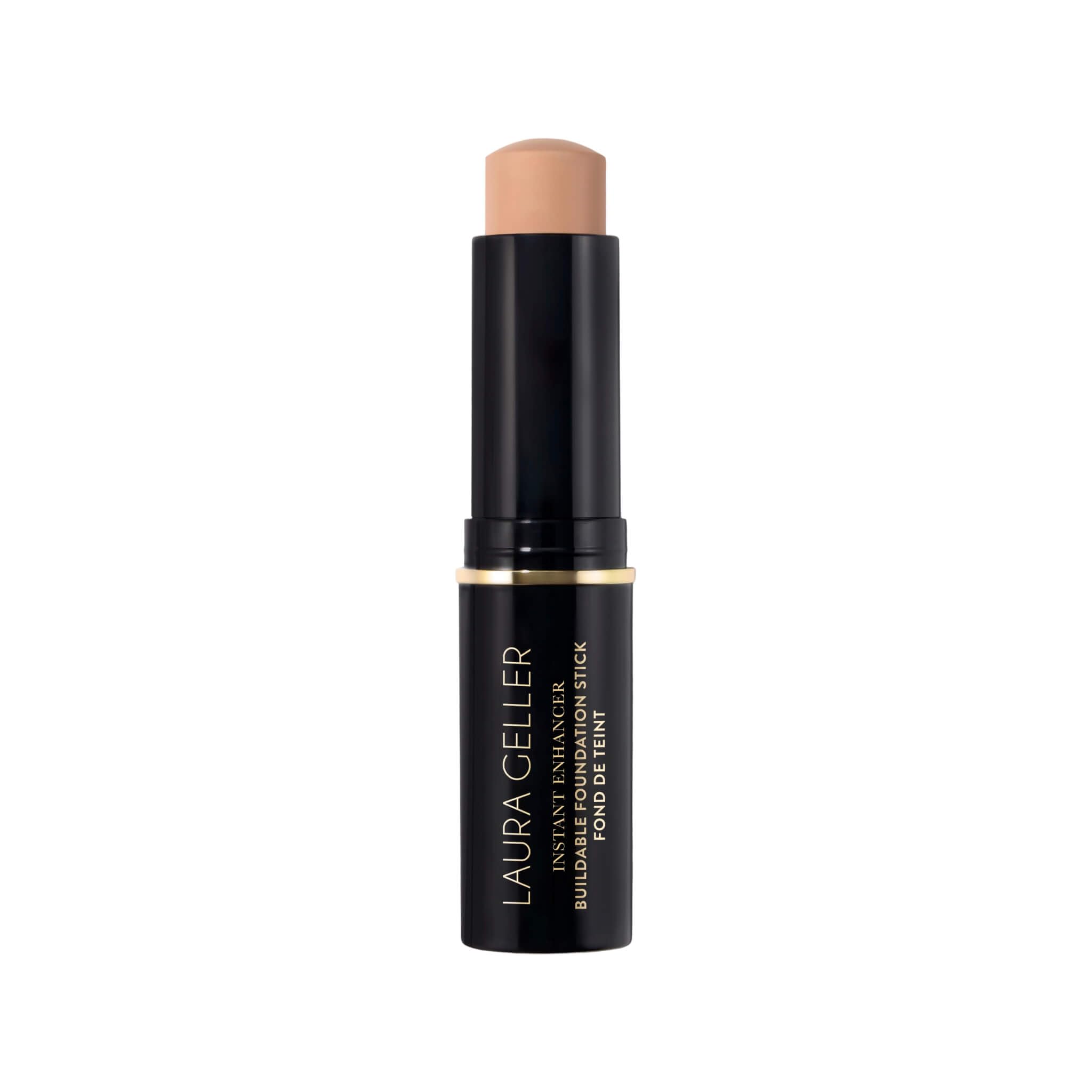 LAURA GELLER NEW YORK Instant Enhancer Buildable Foundation Stick – Serum-Based Medium Coverage Foundation Stick, Natural Finish, Lightweight Hydrating Makeup for Mature Skin, Light