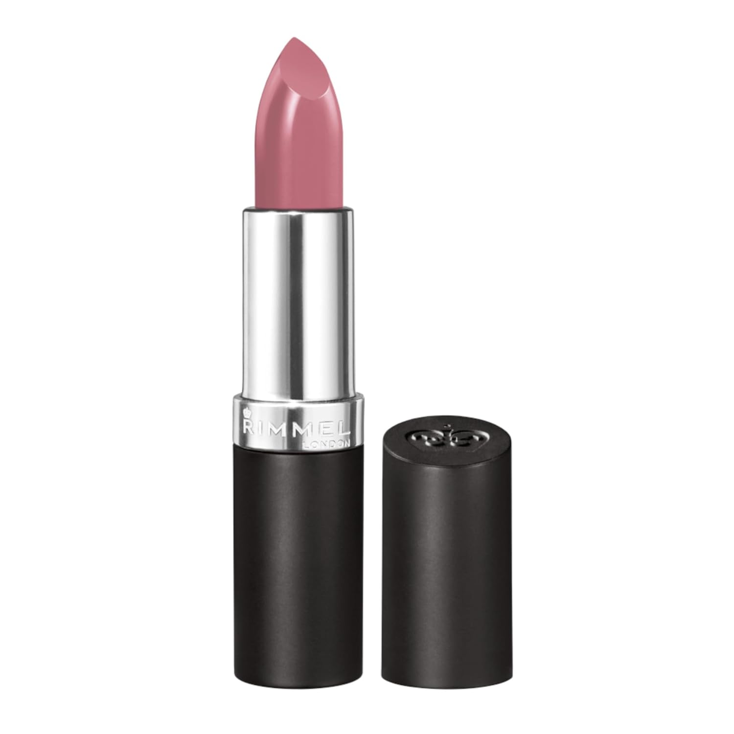 Rimmel Lasting Finish Lipstick | Up to 8 Hours of Intense Lip Color with Color Protect Technology and Exclusive Black Diamond Complex | 0.14 fl oz (Pack of 1) | 002 Candy