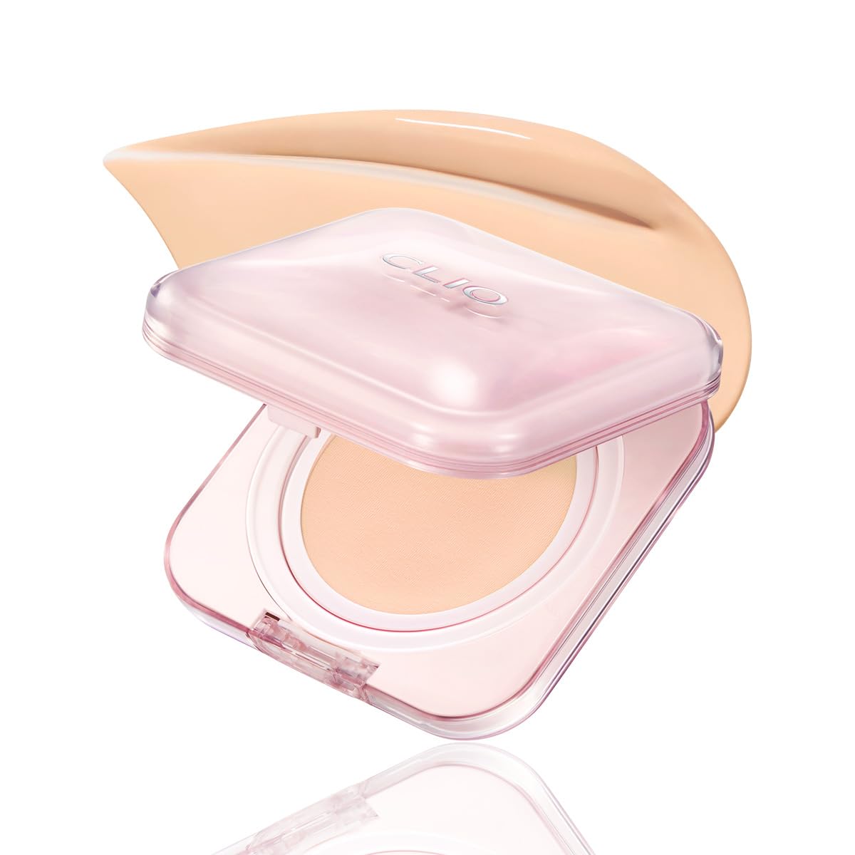 CLIO Kill Cover Mesh Glow Essential Cushion Foundation, Buildable Ultra-Fit Coverage with Glow Finish, Long-Lasting Hydration, Flawless Natural Cover for Radiant Skin, Korean Foundation (23N GINGER)