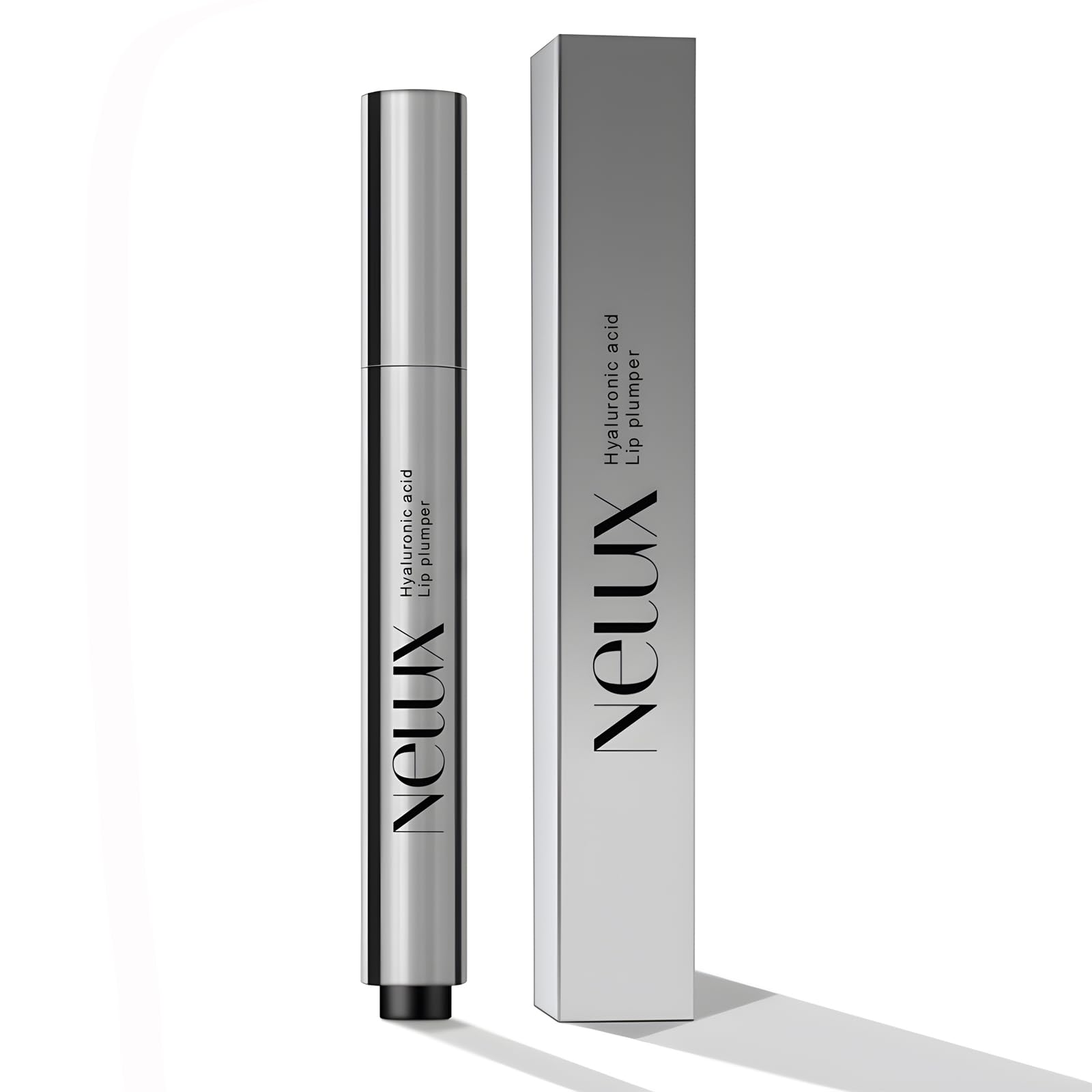 Nelux Lip Plumper, Nelux Hyaluronic Acid Lip Plumper, Instant Hydration While Visibly Cosmetics Boosting Fullness and Smoothness, Natural Lip Plumpers Without Sticky Glosses and Painful Tingles