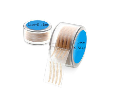 300Pairs Portable Natural Invisible Single Sided Double Eyelid Tape Self-Adhesive Eyelid Stickers Instant Eye Lift Strips With Y Fork (Mesh Style-Slim)