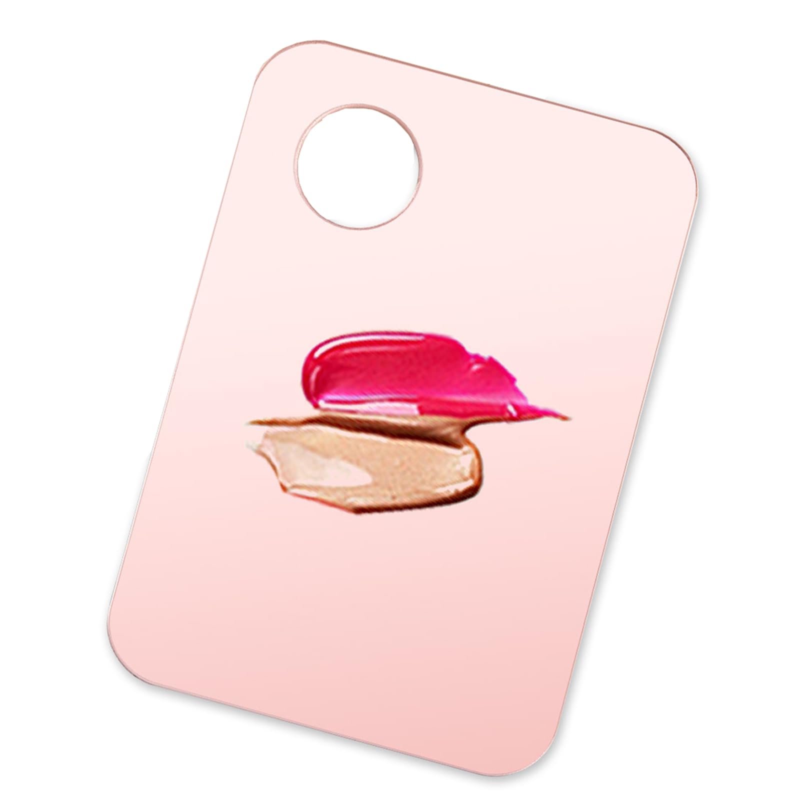 Mcduyant 4 Pcs Makeup Mixing Tray Makeup Palette with Makeup Spatula Makeup Mixing Palette Foundation Palette for Eye Shadow Lipsticks Nail Art Beauty Salon (Pink and Transparent)