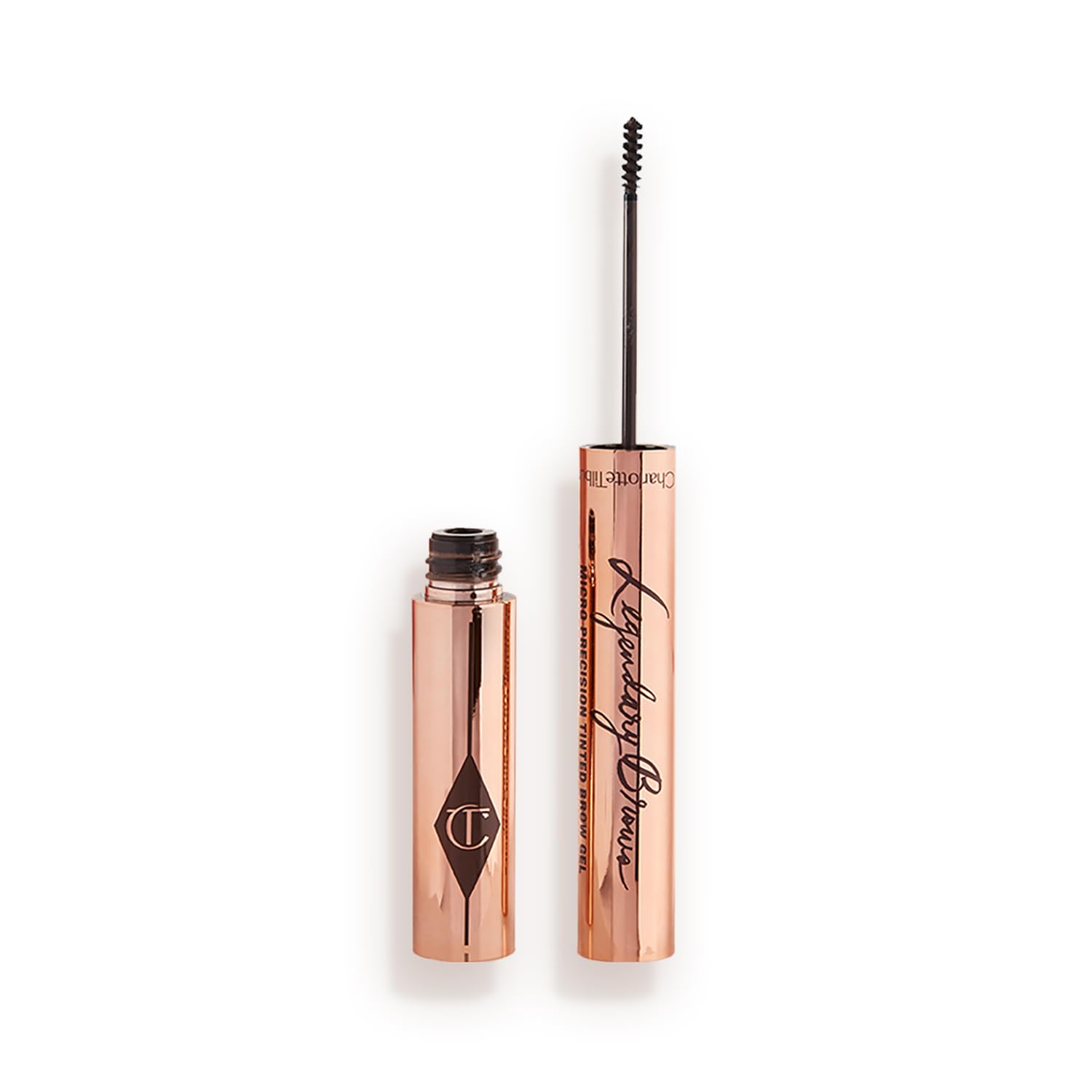 Charlotte Tilbury Legendary Brows Tinted Eyebrow Gel - Micro-Precision Brow Brush Adds Fullness, Texture & Feathered Definition - Water-Resistant Formula