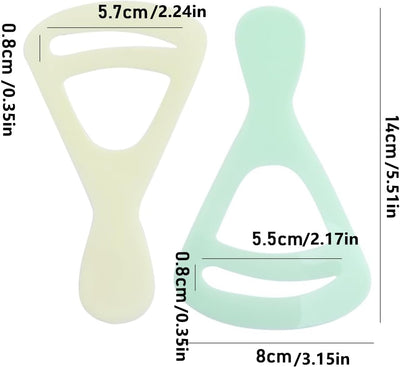 4 Pcs Eyebrow Stencils, Reusable Eyebrow Template Eyebrow Guide Eyebrow Shaping Kit, 2 Styles Eyebrow Stencil Eyebrow Stamp with Handle Eyebrow Positioning Tool