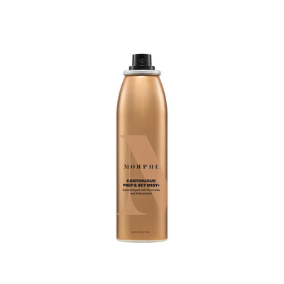Morphe Continuous Prep & Set Setting Spray - Hydrating Setting Spray for Makeup & Skin Prep - Enriched with Ceramides and Antioxidants for a Radiant Finish (2.8 oz)