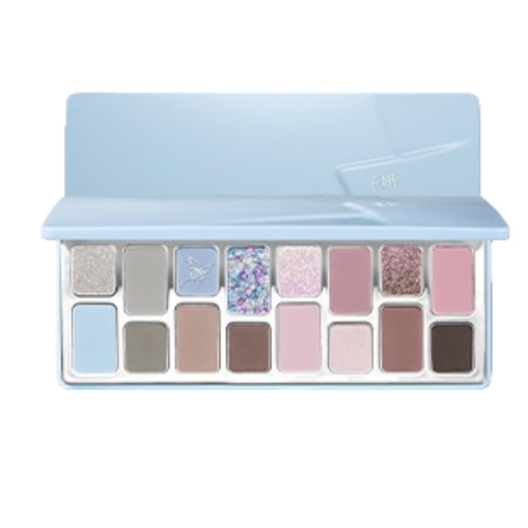 Cheeryep Qianyan 16 Color Eye Shadow Palette Pink Brown Cowboy Blue Multicolor Matte Pearl Smoky Eye Makeup Palette (15, 16g)