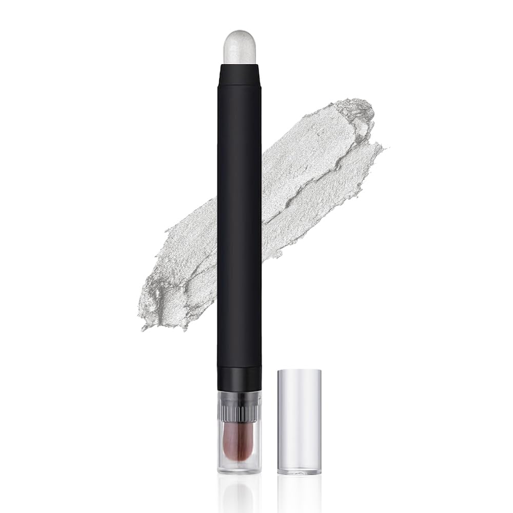 Dual-Ended Eyeshadow Stick, Waterproof Creamy Powder Shadow for Highlight and Contour, Long-Lasting Smudge-Proof, Vegan, Easy Blendable, 0.17 Oz (3#, 1 Count (Pack of 1))