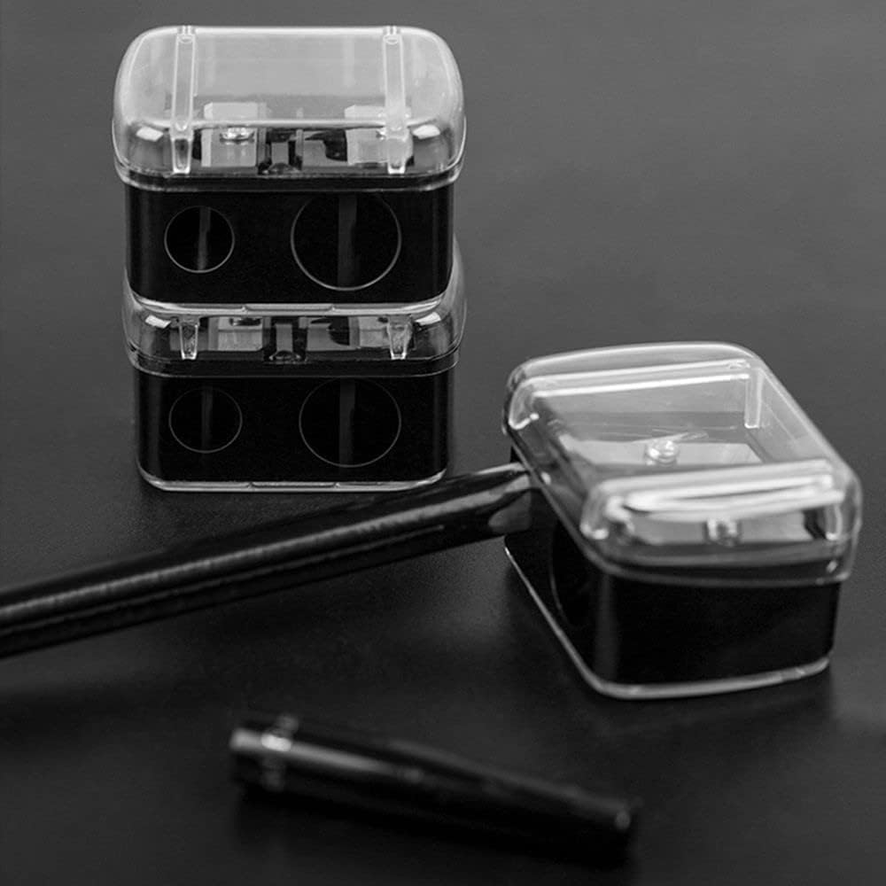 Eyeliner Pencil Sharpener, Eyeliner Sharpener for Pencil, Makeup Pencil Sharpener, Dual Holes Eyeliner Sharpener, Sharpeners