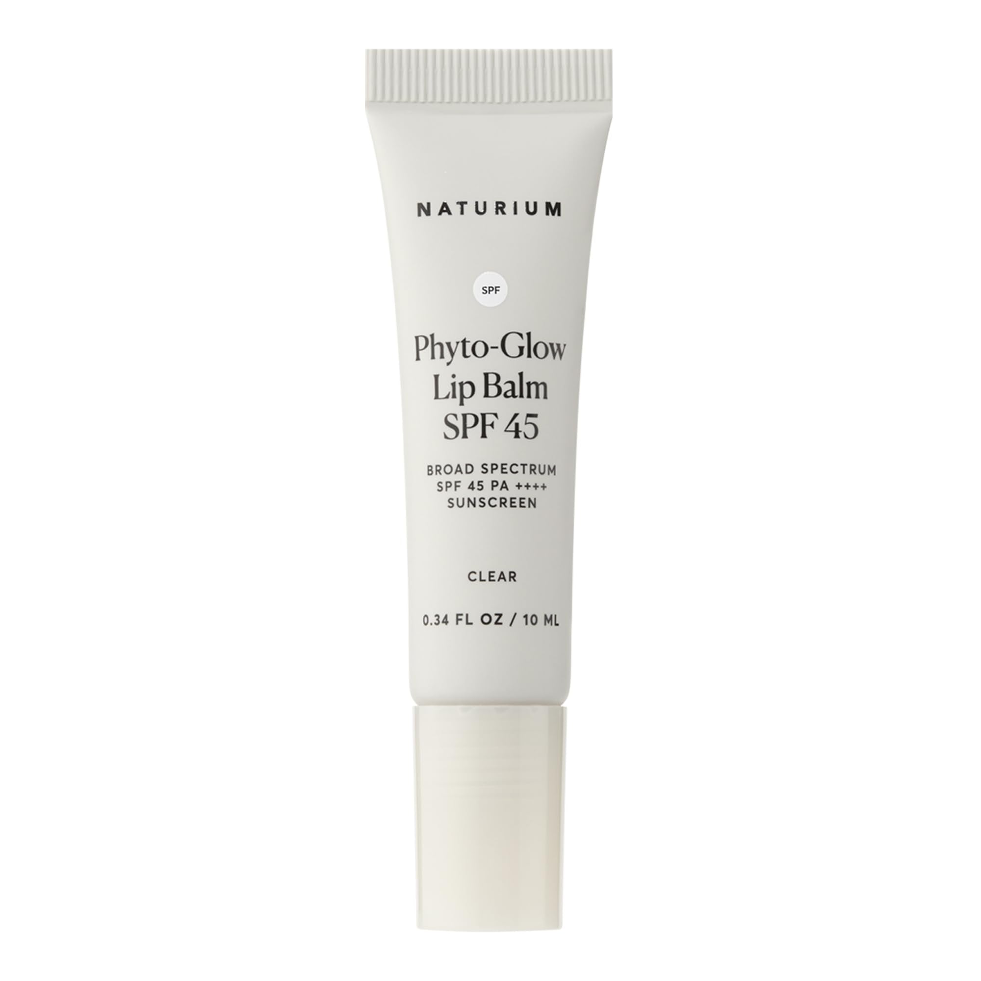 Naturium Phyto-Glow Lip Balm SPF 45 | Hydrating Gloss with Broad Spectrum Sunscreen | 0.34 FL OZ / 10 mL, Clear