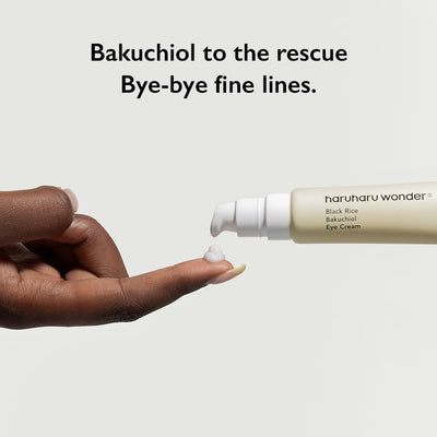Haruharu Wonder Black Rice Bakuchiol Eye Cream 0.67 fl.oz / 20ml | Anti-Aging, Wrinkle Care, Natural Retinol Alternative | Cruelty Free, EWG-Green