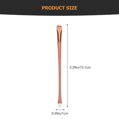 CONGARTENO 2pcs Dual-use Thin Eyeliner and Angled Eyebrow Brushes Flat Tapered Cosmetic Eye Makeup Tools for Precise Eyebrow Shaping and Eyeliner Application