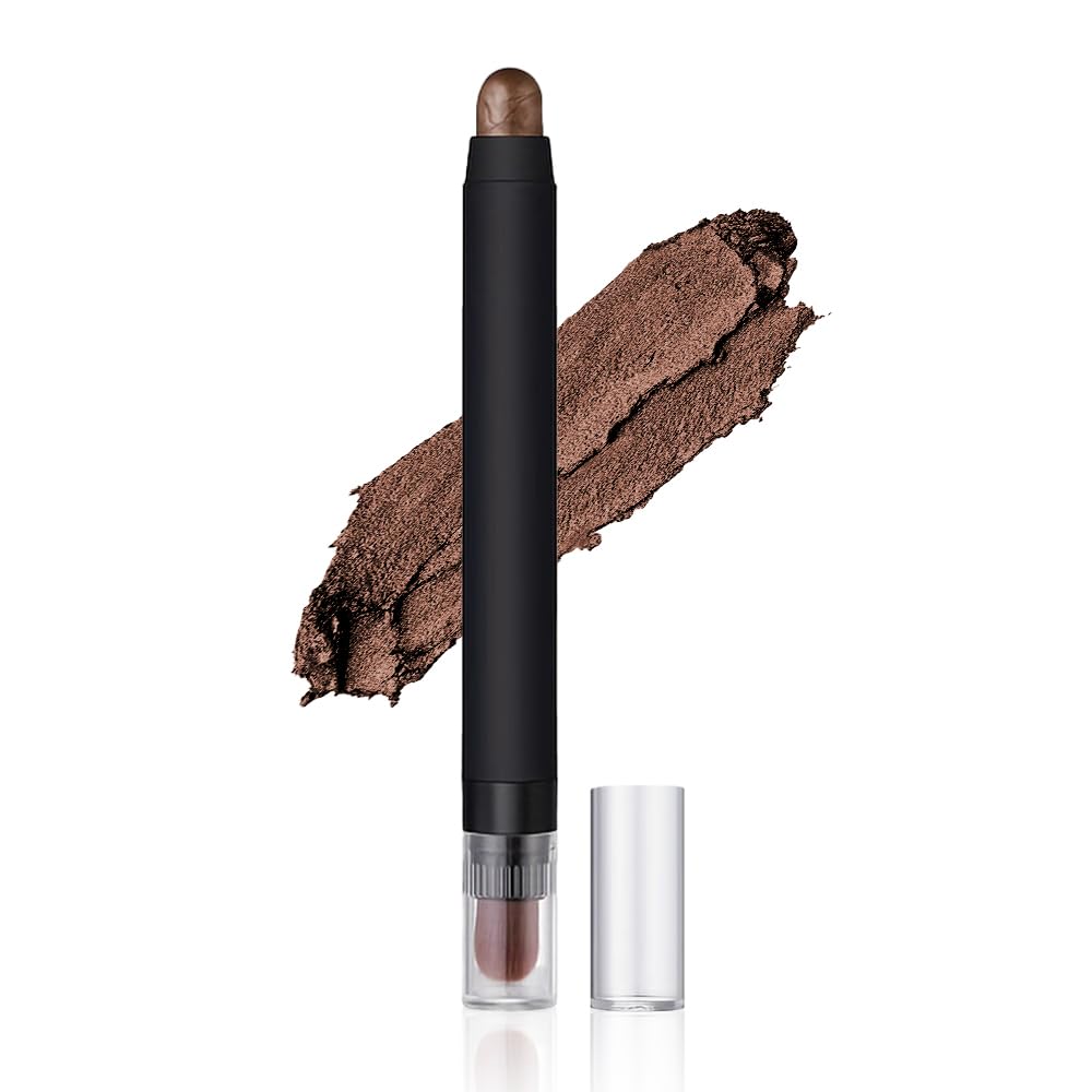 Dual-Ended Eyeshadow Stick, Waterproof Creamy Powder Shadow for Highlight and Contour, Long-Lasting Smudge-Proof, Vegan, Easy Blendable, 0.17 Oz (3#, 1 Count (Pack of 1))