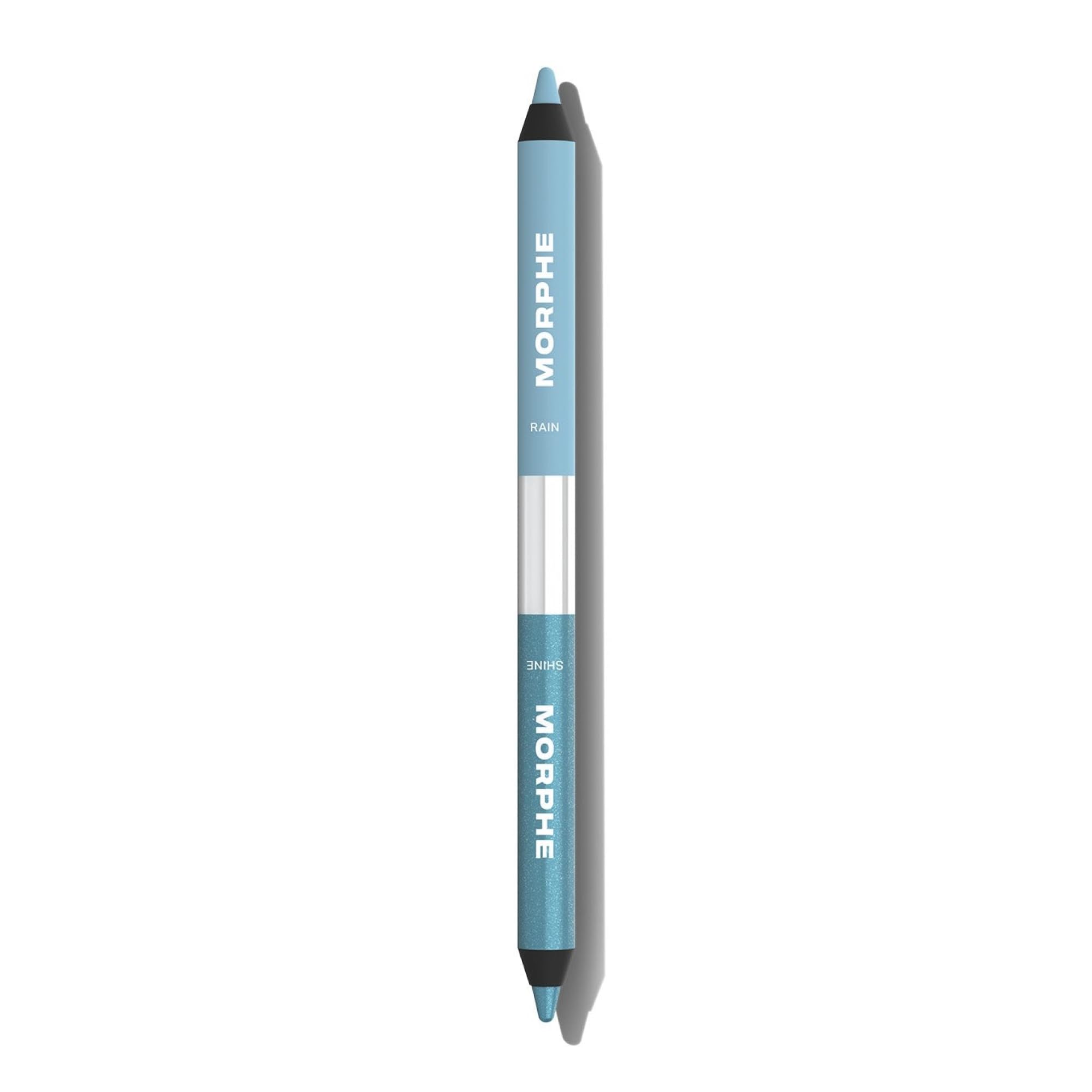 Morphe Bi-Liner Dual-Ended Gel Eyeliner Pencil - Matte & Metallic Eye Liner Duo with Long Lasting Waterproof Color for Precise and Smoked Eye Makeup Looks - Rain or Shine (0.04 oz)