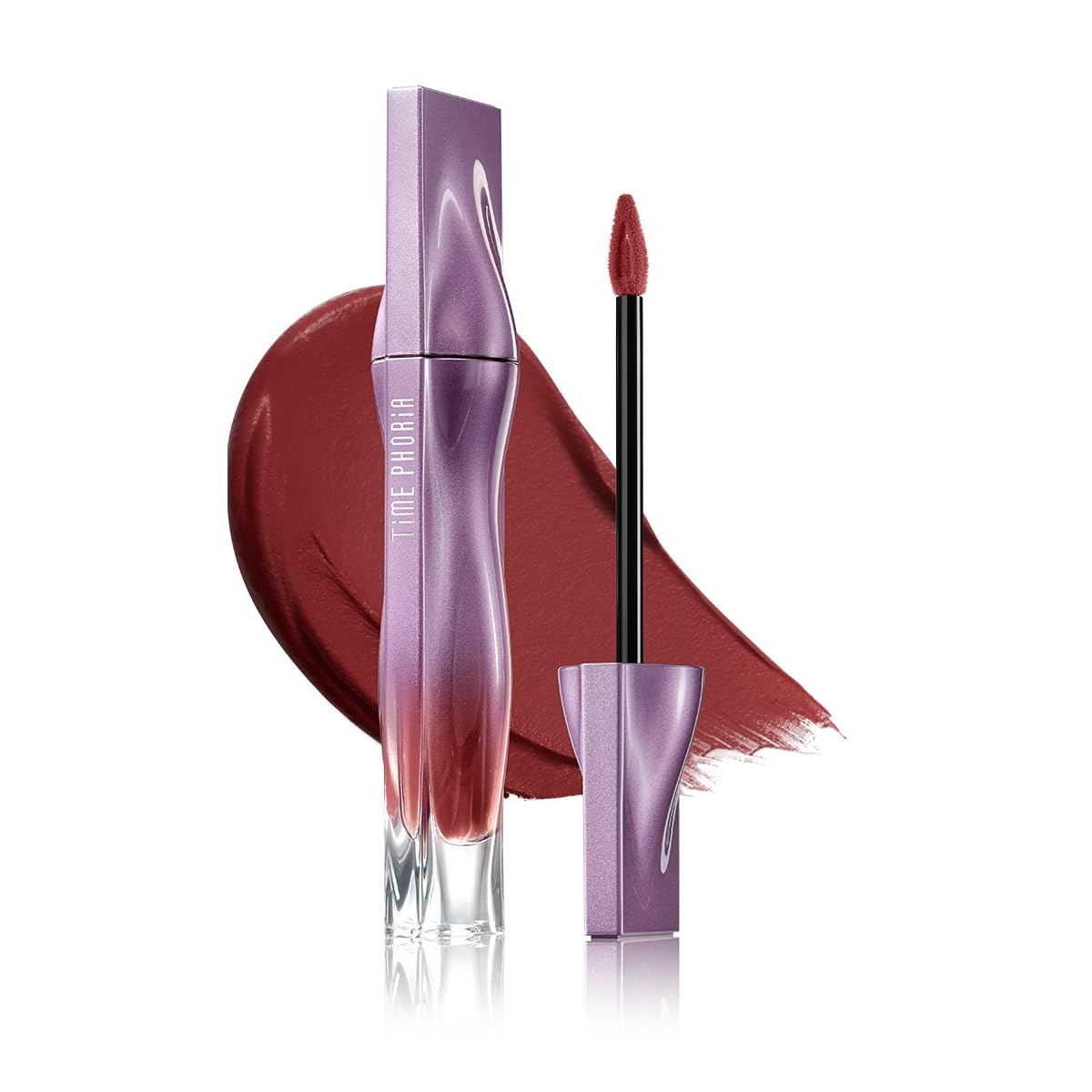 TIMEPHORIA Nebula Velvet Lip Cream, Deep Berry Red Velvet Matte Finish Lip Stain Tint, Lightweight Cream Texture, Blurs Lip Lines, High Pigment Transferproof Long-Lasting Liquid Lipstick 09 Helion