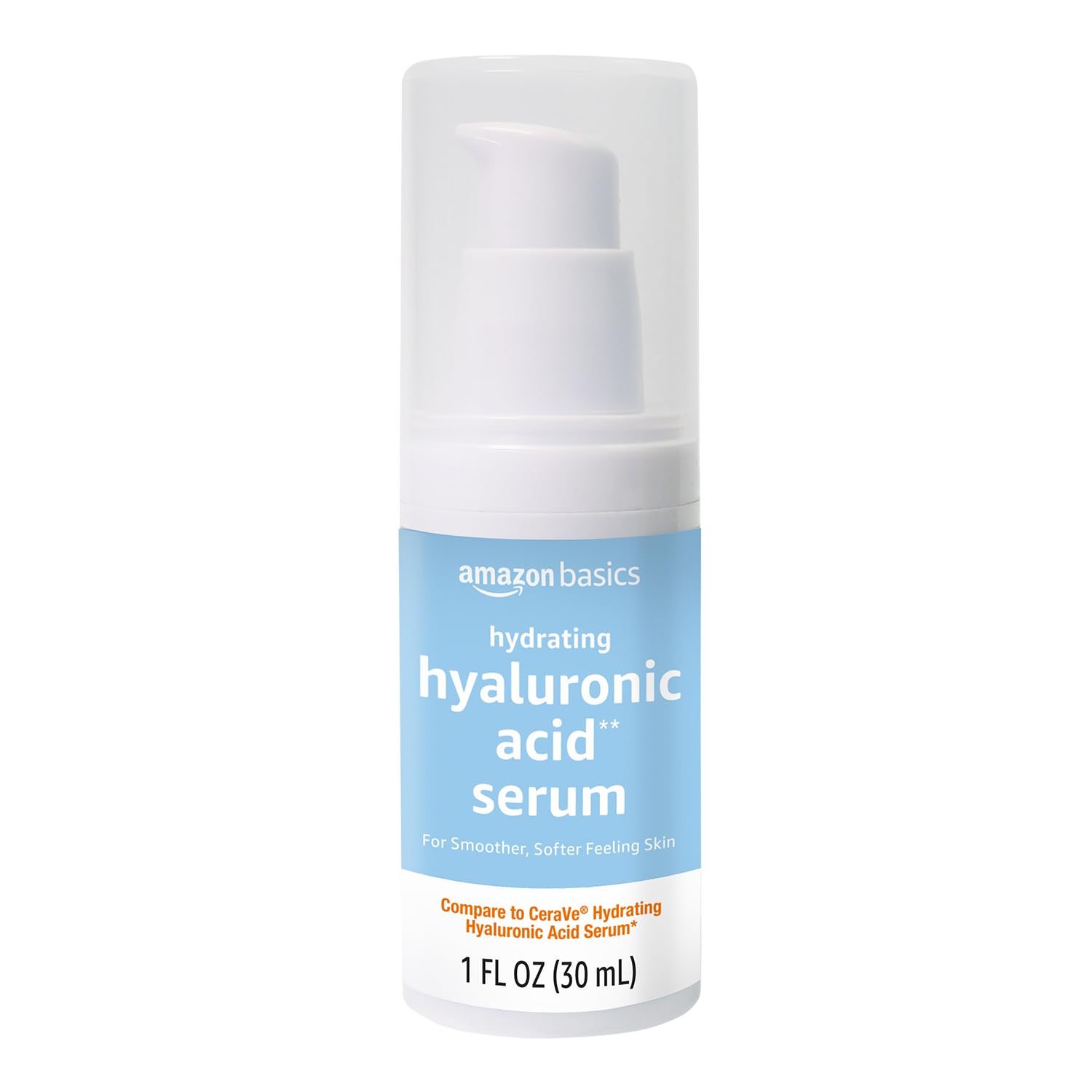 Amazon Basics Hydrating Hyaluronic Acid Serum with Essential Ceramides and Vitamin B, 1 Fluid Ounce
