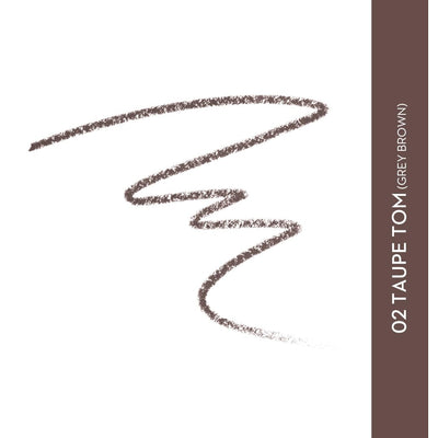 Sugar Cosmetics Arch Arrival Brow Definer02 Taupe Tom (Grey Brown) Long-Lasting, 12hr coverage, built-in spoolie
