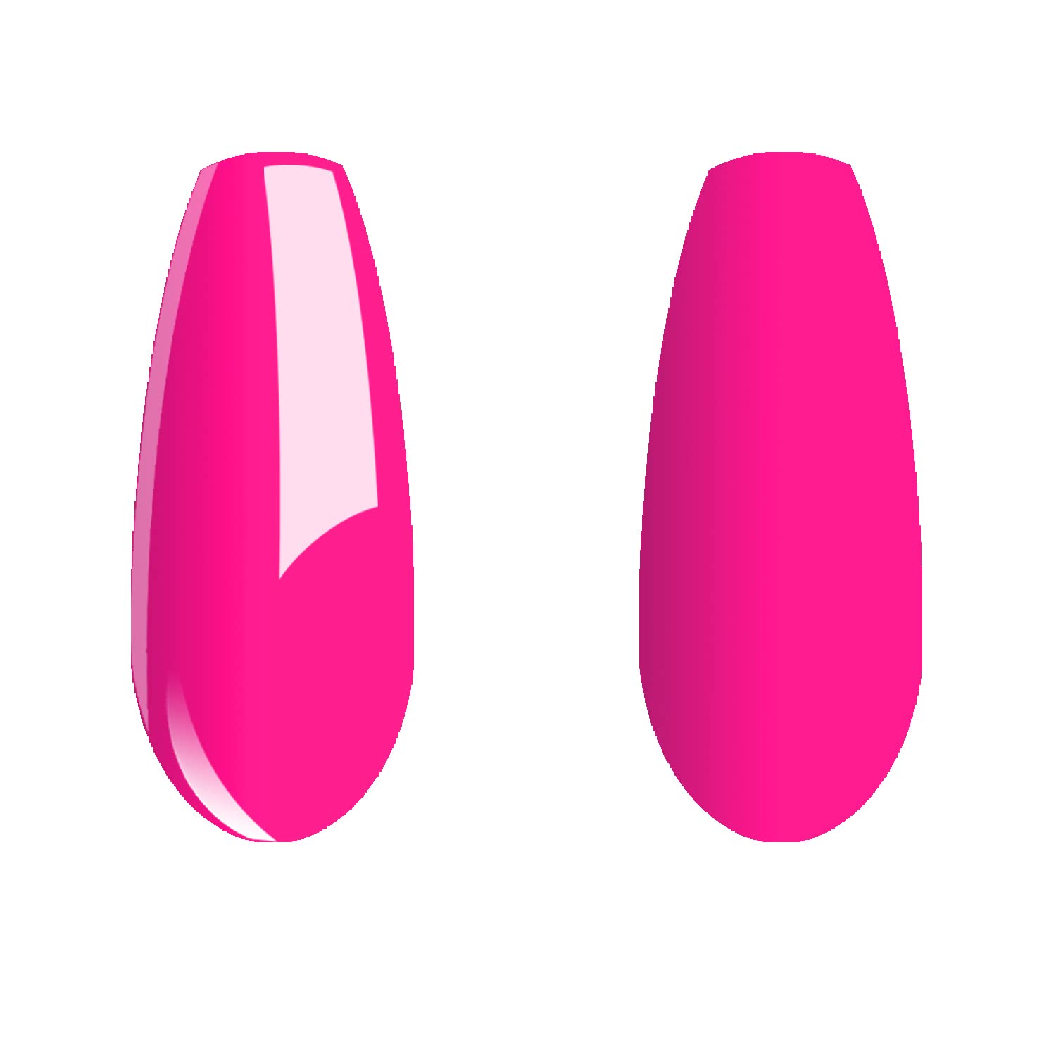 Vishine Nail Gel Polish, 15ml Soak Off Nail Gel Polish Nail Art Manicure Salon DIY at Home Long-lasting - Hot Pink 0.5 OZ
