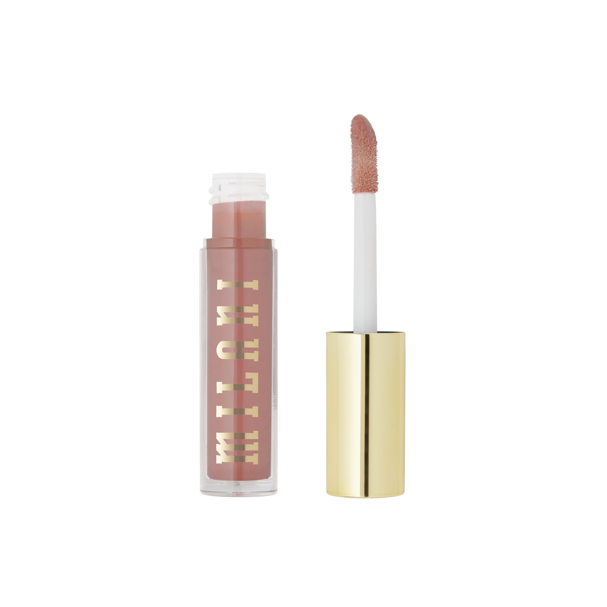 Milani Lip Gloss, Keep It Full Nourishing Lip Plumper with Hyaluronic Acid & Peptides for Soft, Fuller-Looking Lips (0.13 Fl. Oz.) Soft Rose
