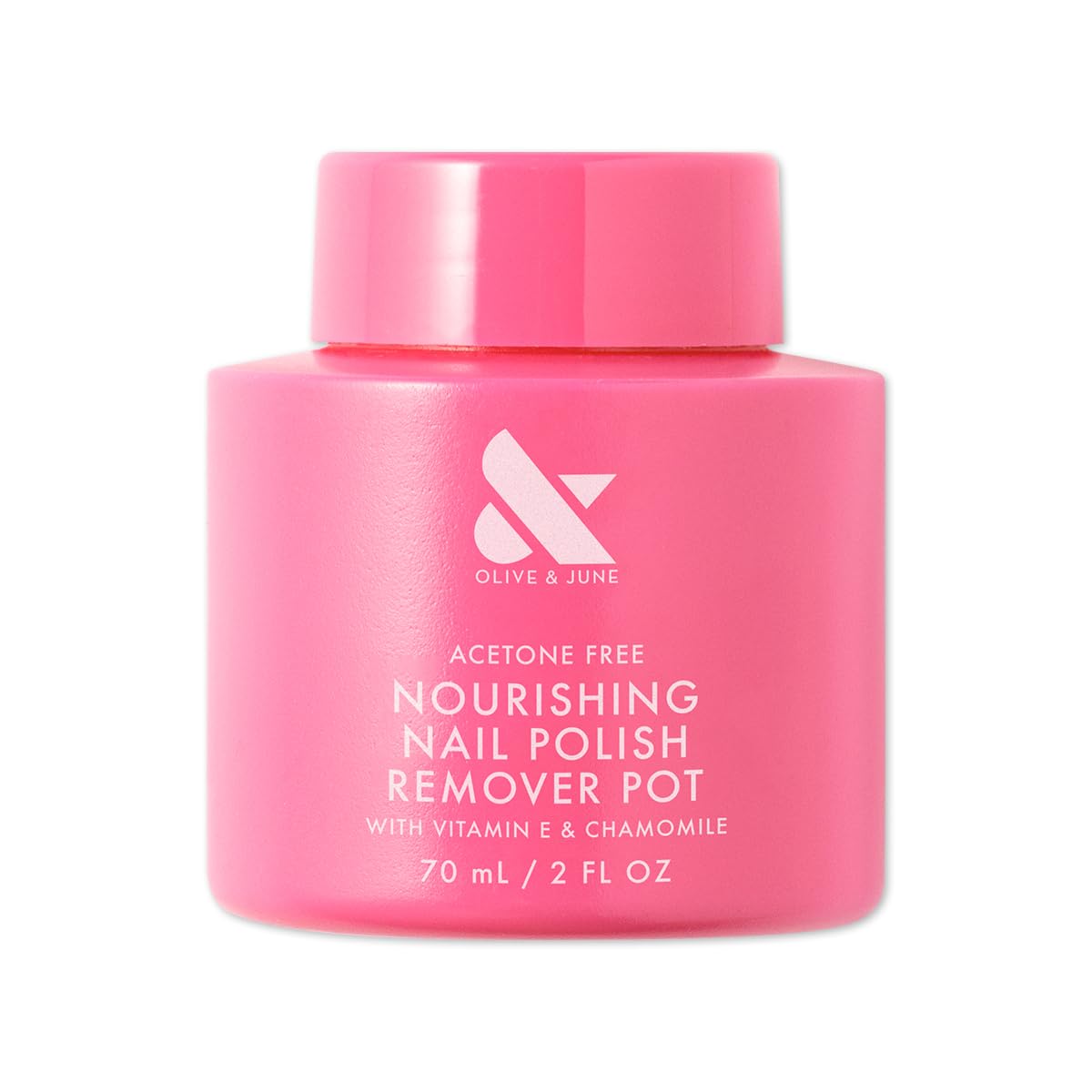 Olive & June Nourishing Remover Pot | Non Acetone | No-Mess Nail Polish Removal For Hands & Feet | Vitamin E & Chamomile | Acetone - Free Super Fast Removal | Vegan, Cruelty-Free