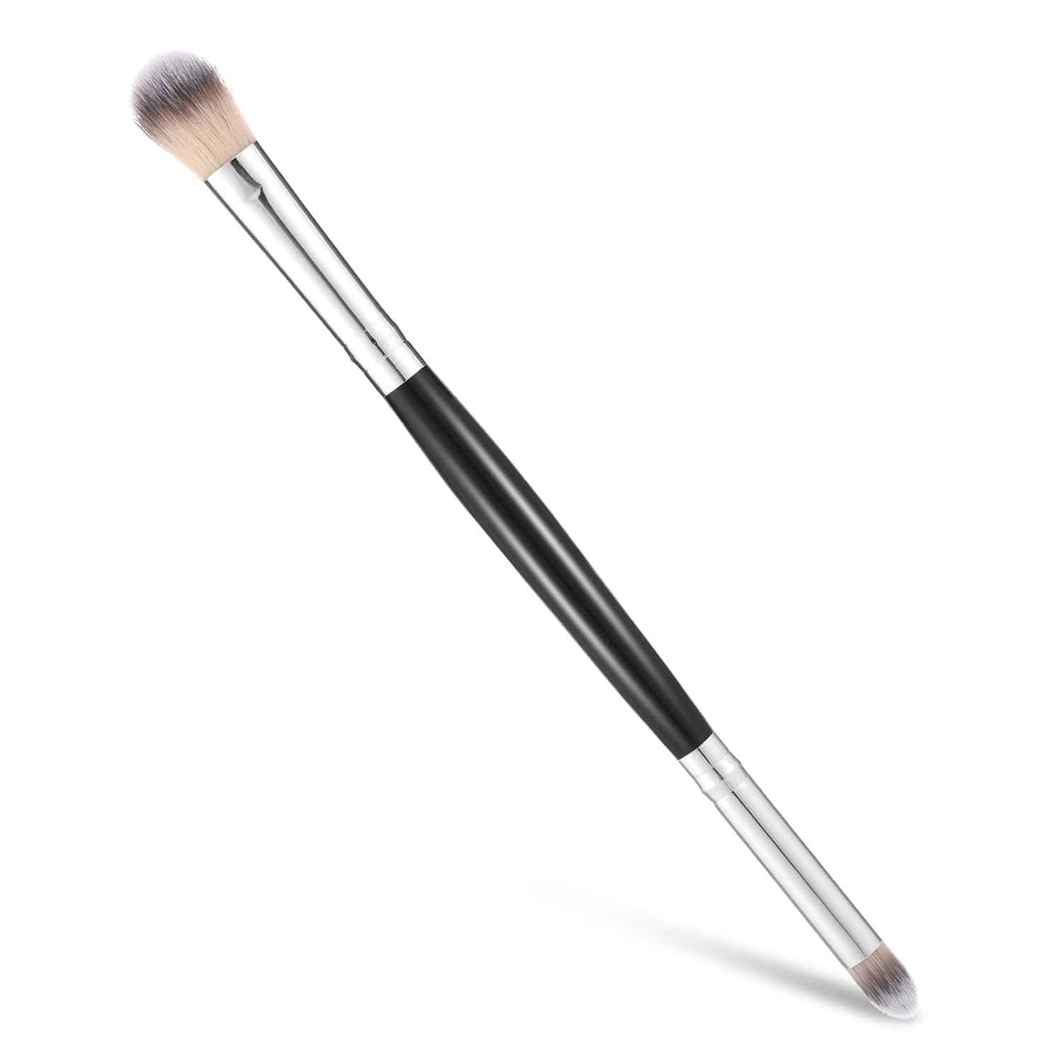 Eyeshadow Brush Smudge Brushes 2 in 1 Eyeshadow Double Ended Blending Brushes Eye Makeup Brush Firm Small Pointed Foundation Applicator Soft Synthetic Bristles for Concealer Eyebrows Eyeliner