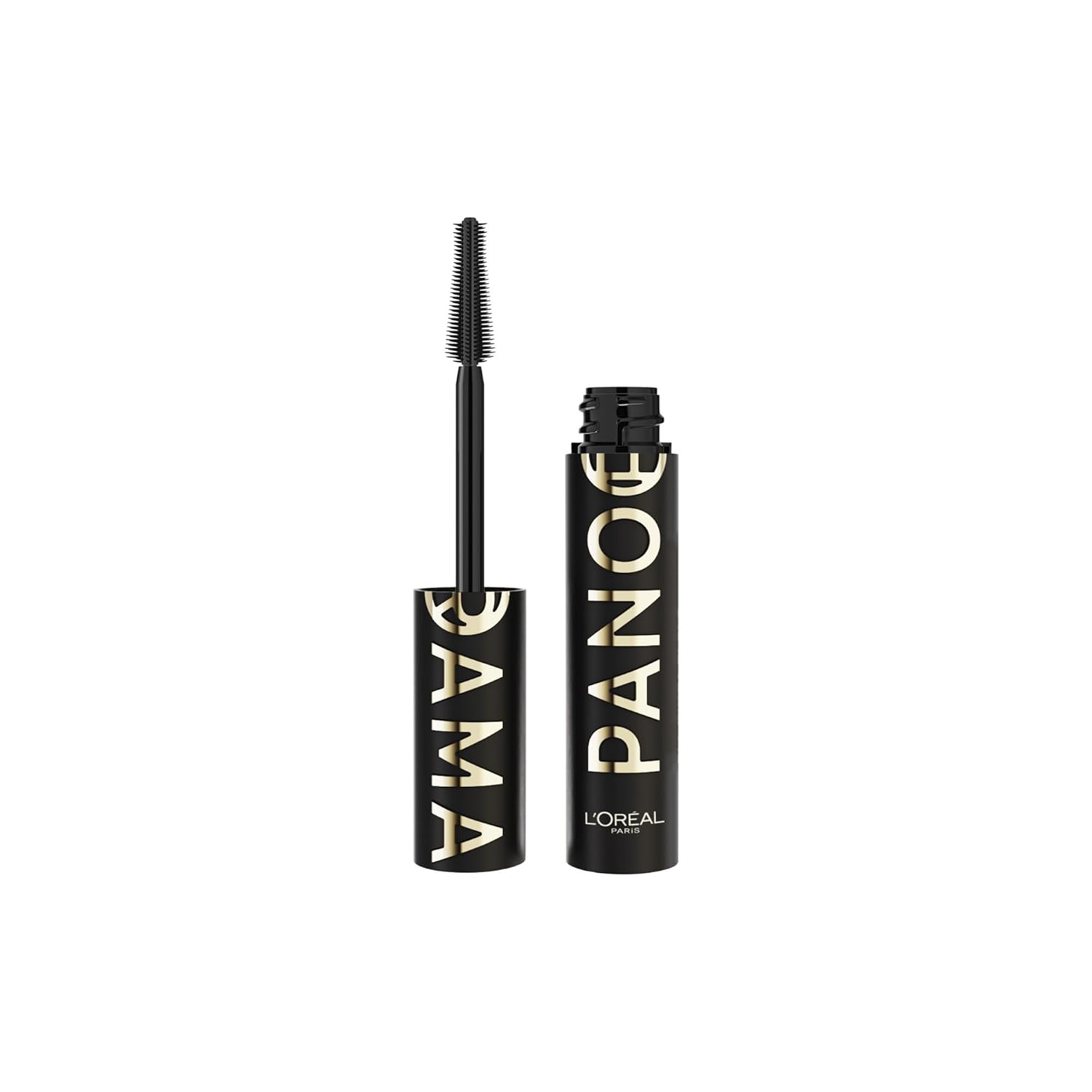 L'Oreal Paris Voluminous Panorama Mascara, Volumizing and Lengthening Mascara, Washable Longwear and Smudge Resistant Make Up, Blackest Black, 0.33 Fl Oz