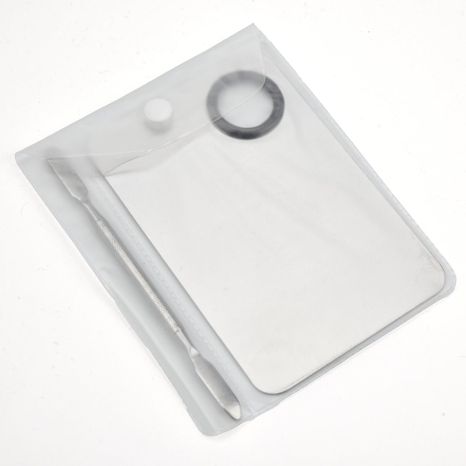 Makeup Mixing Palette, Stainless Steel Makeup Palette, Professional Cosmetic Mixing Makeup Palette Spatula Makeup Artist Tool (Small)