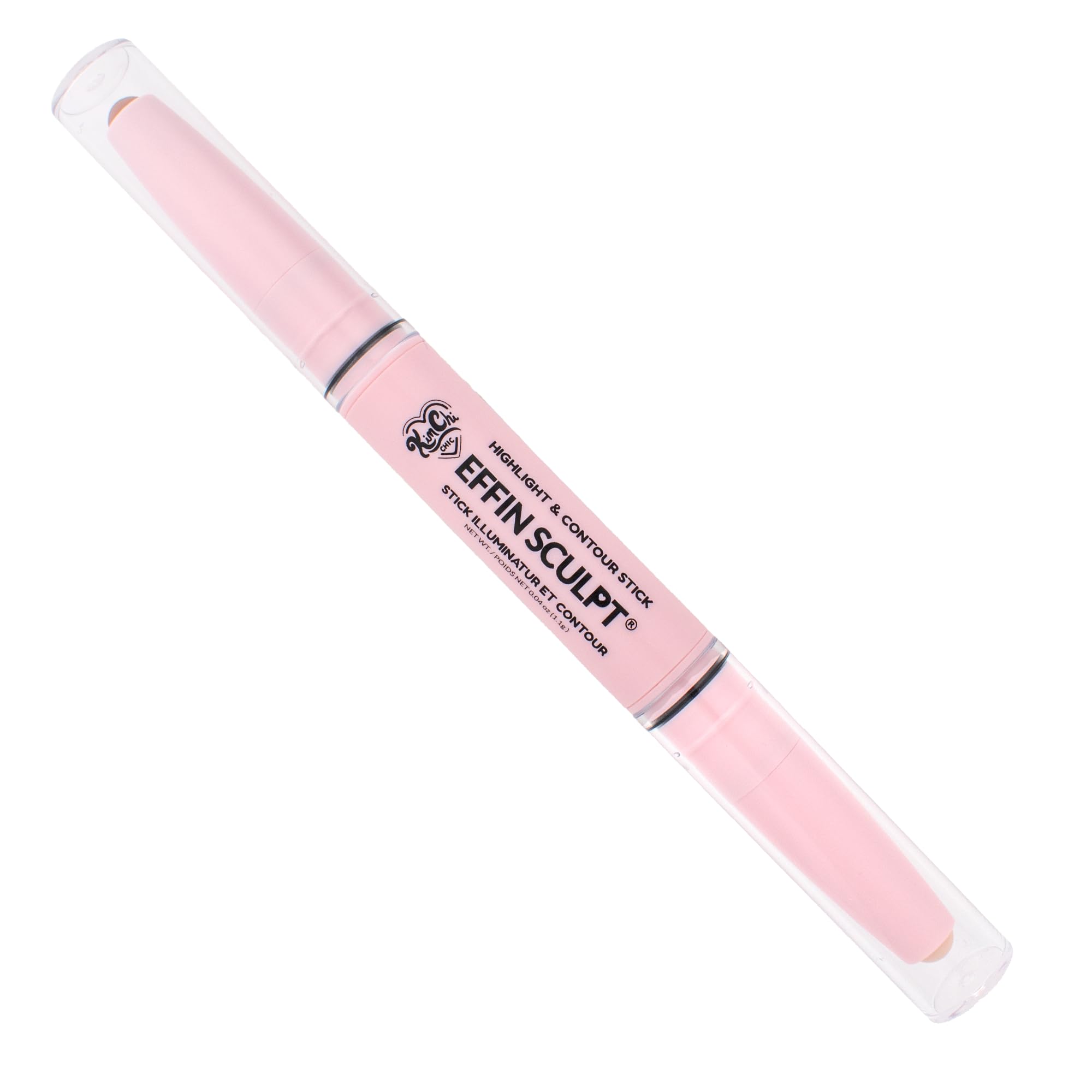 KimChiChic Beauty Effn Sculpt Dual-Ended Highlight & Contour Stick, Creamy & Blendable Formula with Mango Seed Butter, Vitamin E & Sweet Almond Oil, Cruelty-Free, Light