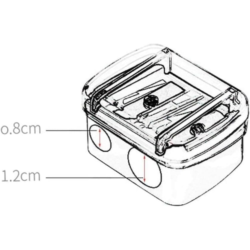 Eyeliner Pencil Sharpener, Eyeliner Sharpener for Pencil, Makeup Pencil Sharpener, Dual Holes Eyeliner Sharpener, Sharpeners
