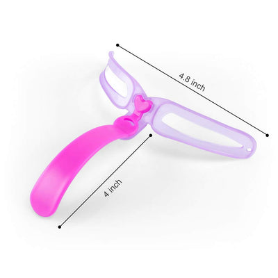 12 PCS Eyebrow Stencils - Eyebrows Shape Reusable with Eyebrow Razors and Pencil, Eye Brow Shaping Template Stamp Kit with Handle and Strap Washable DIY Makeup Tools