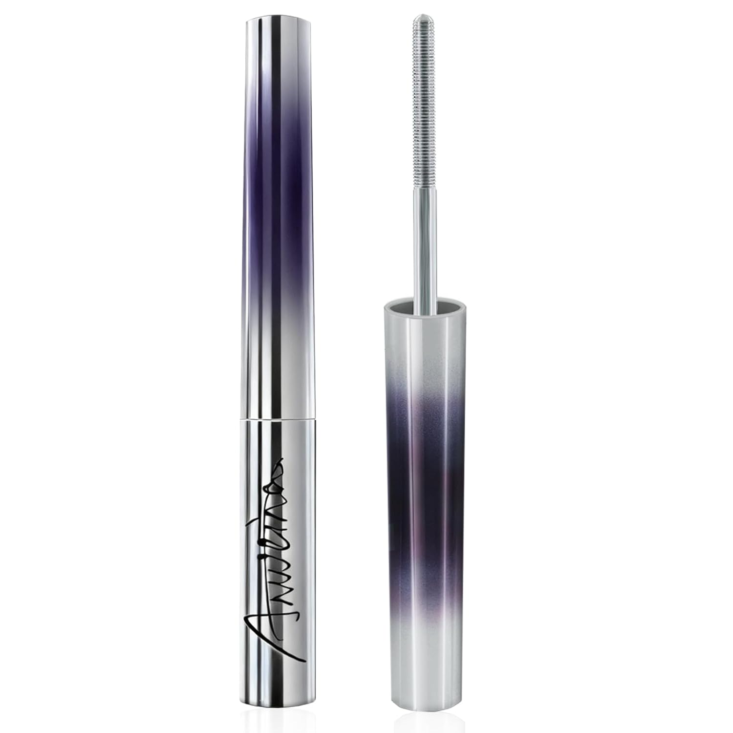 Iron Wand Mascara, Metal Wand Mascara, 3D Curling Metal MascaraWand, Clump-Free, Waterproof & Smudge-Proof Formula For Naturally Long, Thick Lashes