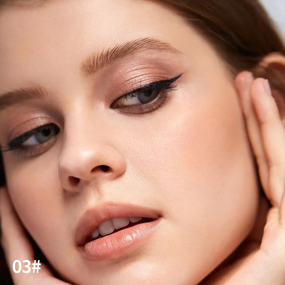 Dual-Ended Eyeshadow Stick, Waterproof Creamy Powder Shadow for Highlight and Contour, Long-Lasting Smudge-Proof, Vegan, Easy Blendable, 0.17 Oz (3#, 1 Count (Pack of 1))