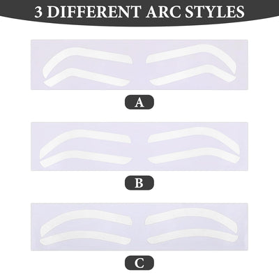 36 Pairs Eyebrow Stencils Eye Brow For Women, 3 Shapes Eyebrows Stencil Tape Sticker Shaping Stickers Shaper Plantillas Perfectas Shape for Tinting Makeup