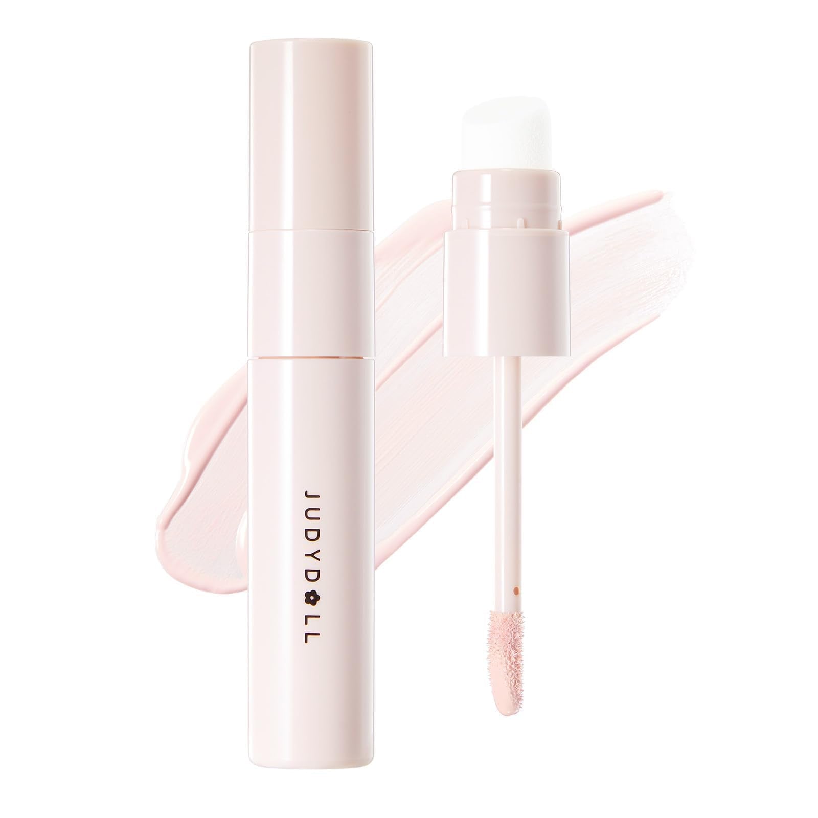 JUDYDOLL Liquid Contour & Highlighter,Face Sculpting Liquid Highlighter & Contour With Brush, Anti-Smudge & Brightening, Long-Lasting,For Cool Undertone (01 Fair Rose)