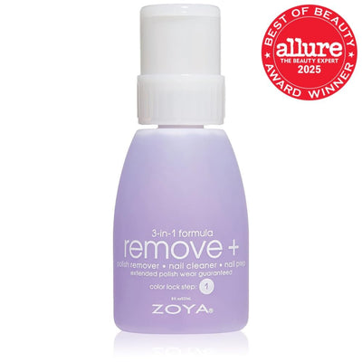 ZOYA Remove Plus 3 in 1 Formula - Liquid Polish Remover, Nail Cleaner, Nail Prep, 8 Fl Oz
