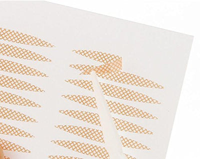 800 PCS Skin Color Lace Mesh Natural Invisible Single Double Side Eyelid Tape Stickers Makeup Eyelid Tape for Hooded Droopy Uneven Mono-eyelids Beauty Big Eye Decoration