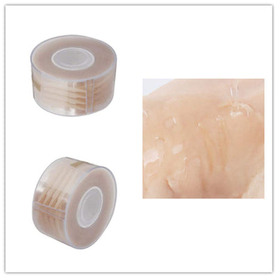 300 Pairs Adhesive Invisible Fiber Double Eyelid Tape Stickers - Waterproof Eye Tape Natural Complexion with Y Shaped Fork (Silm)