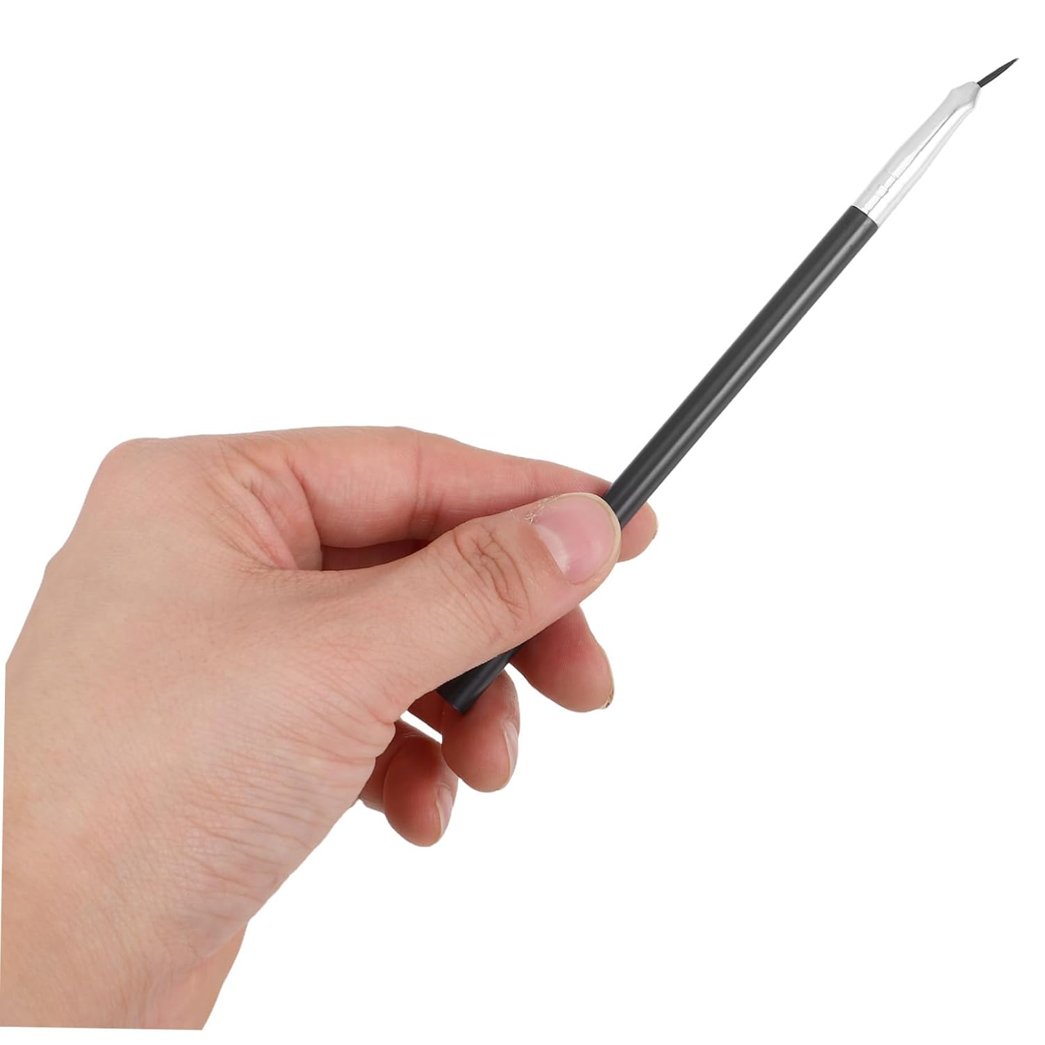 3pcs Angled Eye and Lip Liner Brush with Long Handle Precise Thin Tip for Sharp Lines Multifunctional Solid Makeup Tool for Professional Eyeliner and Lip Liner Application