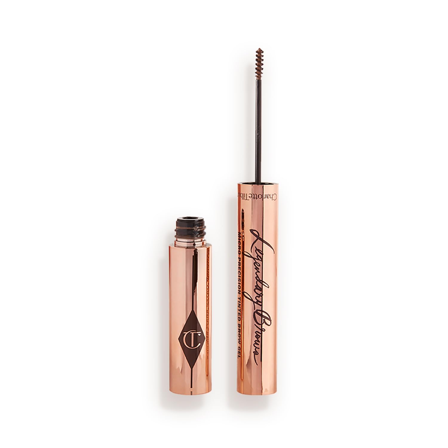 Charlotte Tilbury Legendary Brows Tinted Eyebrow Gel - Micro-Precision Brow Brush Adds Fullness, Texture & Feathered Definition - Water-Resistant Formula